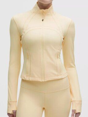 Lululemon Define Cropped Jacket Nulu Buttercream
